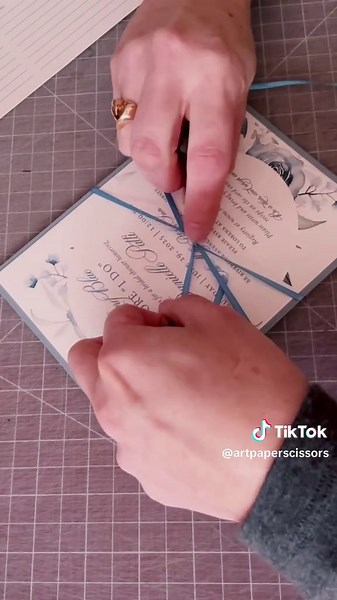 Elegant Blue Floral Invitations for Summer Bridal Shower