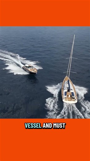 A sailboat (under power) and a powerboat in a crossing situation #boat #boats #sailing #sailboat