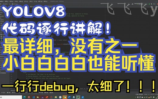 YOLOv8模型详细解释，逐行debug讲解，真的太细了，小白也能听懂！！！后续将更改网络模型结构。