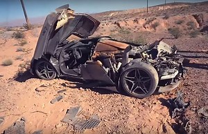 McLaren 720S Totaled in Las Vegas Crash Looks Like a Failed Mars Landing