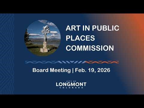 Art in Public Places (AIPP) Commission Meeting, Feb. 19, 2026