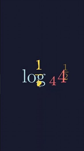 How to Solve Logarithms with Different Bases (log₄2) | Math Animation Shorts