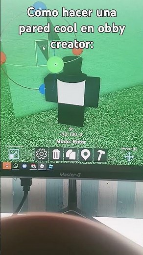 Como hacer una pared cool en obby creator #roblox #obby creator #tutorial