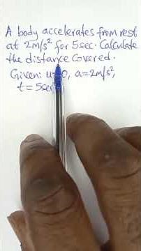 Physics: Equations of Motion || Example Fully Explained