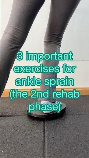 3 important exercises for ankle sprain (the 2nd rehab stage)