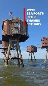 I took a boat trip to the Maunsell sea forts in the Thames Estuary #sea #history #ww2 #fyp #fort