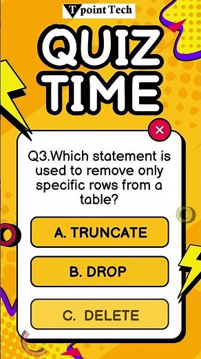 SQL MCQs | SQL Practice Questions | #sql #sqlforbeginners | #sqlmcqinterviewquestions