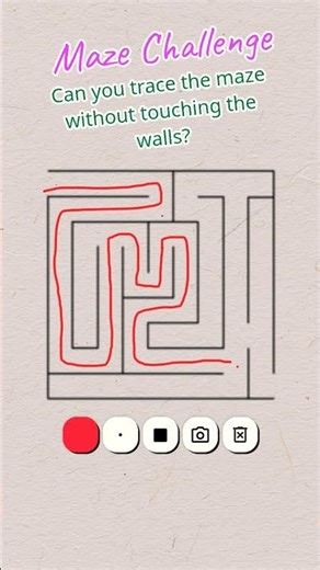 Try to finish The maze Without Touch the wall Is easy? #Puzzle