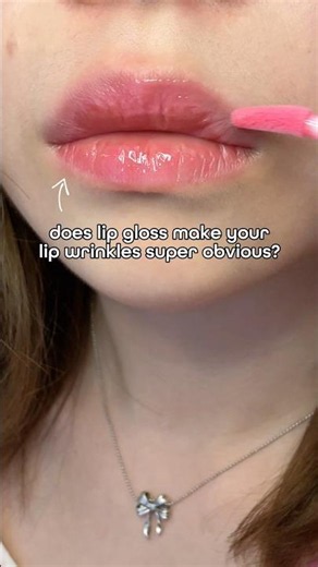 How to iron out lip wrinkles 👀 #makeup