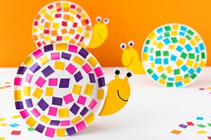 Paper Plate Snail Craft