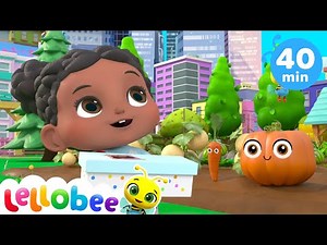 Lellobee - Shake the Apple Tree | Kids Fun & Educational Cartoons | Moonbug Play and Learn