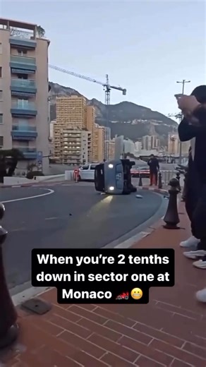 When you're 2 tenths down in Monaco 🥶 #F1Planet #MonacoGp #Monaco #RaceTrack #Crash Video by circuit.vintage All copyrights belong to their respective owners. | Formula1 Fans