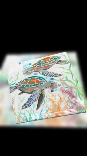 All new sea turtle collection | Sherry's Art Studio