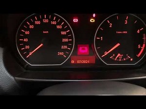 How to reset the brake fluid indicator on the BMW 1 Series.