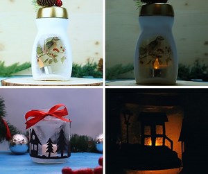 Recreate a marvelous Christmas atmosphere inside a glass jar! ❄ | Creativo UK