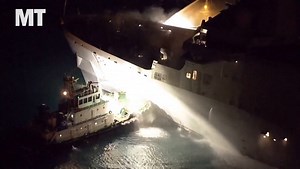 Sailors fight blaze aboard USS New Orleans