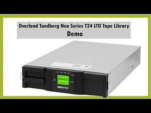 Overland Tandberg Neo Series LTO Tape Library Demo