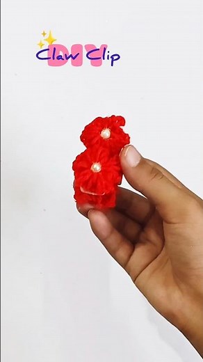 Super Easy Claw Clip DIY✨🏵️ #pojallojha #diy #viralvideo #trending #ytshorts