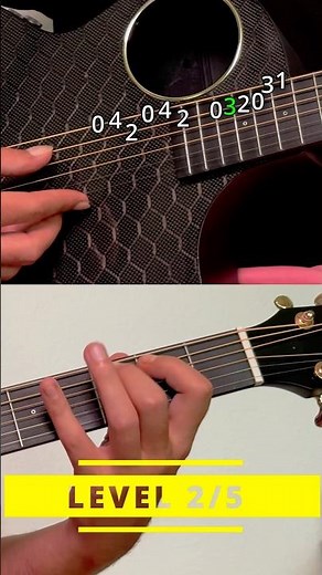 5 level guitar tutorial to learn La Malagueña