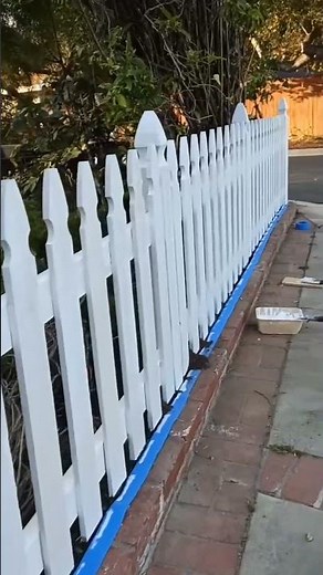 A fresh new look — custom-built picket fence