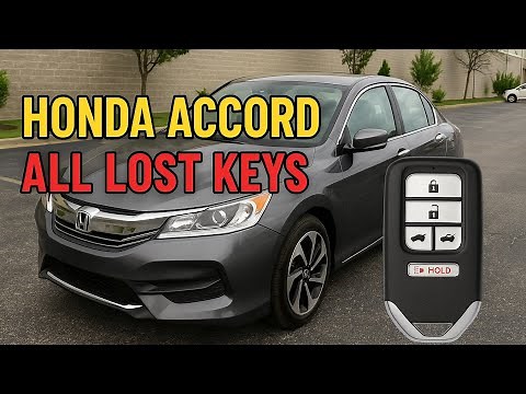 Honda Accord All Keys Lost Key Programming | Step-by-Step Guide (No Dealer Needed)