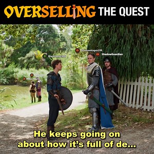 Overselling the quest a bit there . . . . . . #humorous #flashbang #memesdaily #funnymoments #funnymemes #relatablememes #dankmemes #relatable #humor #lol #funny #comedyskit #pcgaming #gamingworld #gamer #gaminglife #gamers #twitch #gaming #game #epnc #npc #vldl | Epic NPC Man