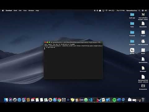 Install pip using command line on a Mac