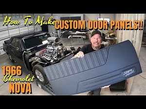 HOW TO MAKE CUSTOM DOOR PANELS! With L.E.D. Lighting. 1966 Chevy Nova Pro-Street Muscle Car. 33