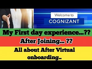 first day at cognizant || After virtual onboarding process || Induction session