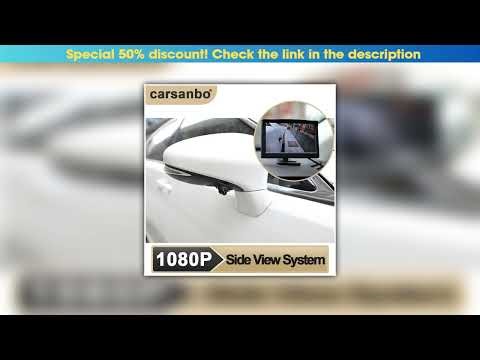 New Arrival Carsanbo 5Inch 1080P Car Side-View Camera System For Front Wheel Left Or Right View DIY