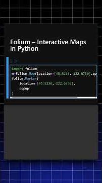 Folium Interactive Maps in python