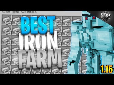 FERME A FER AUTOMATIQUE MINECRAFT BEDROCK EDITION
