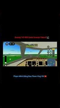 Boeing 747-400 Qatar Airways Takeoff🛫|#pilottrainingflightsimulator #ptfsroblox