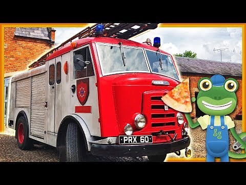 Fire Engine Pizza Truck For Children | Gecko's Real Vehicles