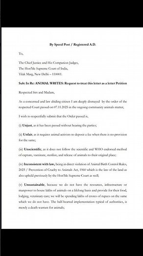 National Petition Letter Drive – 29th November