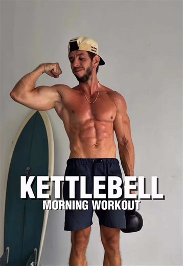 MORNING WORKOUT WITH KETTLEBELL ⏰ 3 rounds | 30 sec work | 30 sec rest 1️⃣ Lunge Overhead Press 2️⃣ Curl Over Shoulder Toss 3️⃣ Around The Body Squat 4️⃣ Curl to Front Raise 5️⃣ Halo to Pullover ✍️ Save for later #kettlebell #fitness #homeworkout #hiit #workoutmotivation