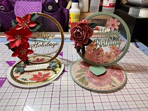 Circle Acetate Easel Card