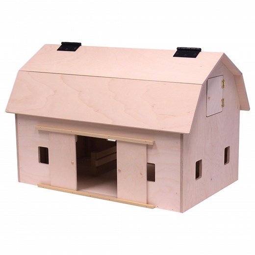 Amishtoybox.com Large Wooden Hip-roof Barn Toy With Hay Loft - Etsy