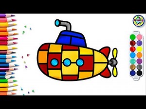 🌊⚓ How To Draw a Strong Submarine | Step by Step tutorial | #drawing | mydrawingbrush