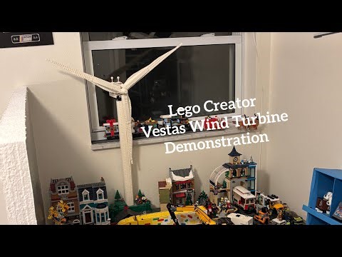 Demonstration of the Lego Creator Vestas Wind Turbine