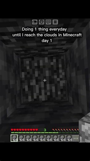 Doing 1 thing every day until I reach the clouds in Minecraft day 1 #minecraft #gaming #roblox