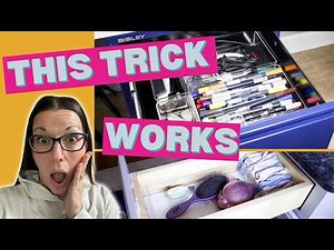 The Trick to Keeping Drawer Organizers from Sliding (So Simple!) #drawerorganization #drawerliner