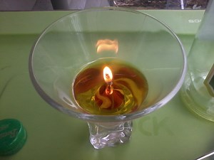 Simple Oil Lamp or Candle Using Household Oil and Hemp Wick