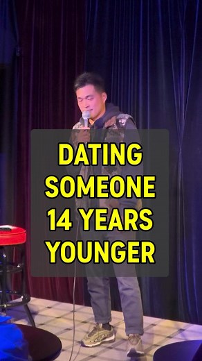 586K views · 10K reactions | Dating someone way younger #standupcomedy #funny #comedy #crowdwork #oldguys #younggirls | Fumi Abe - Comedian | Facebook