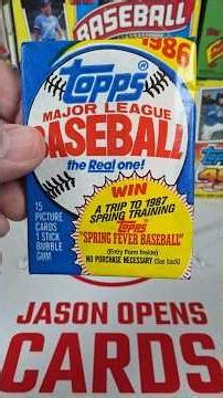 🚨Key rookie & a pair of HoFers! 1986 Topps Baseball Cards 👀 #baseballcards #packopening
