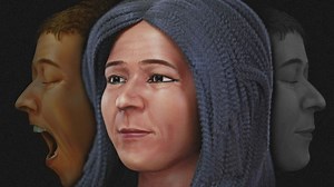 Face of 'screaming mummy' revealed as reconstruction shows man on death bed