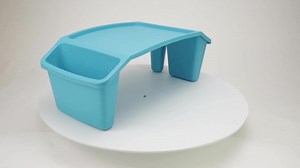 Mind Reader 22.25 in. Rectangle Blue Plastic Portable Kids Lap Desk Activity Tray KIDLAP-BLU - The Home Depot
