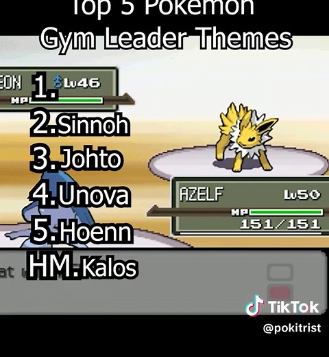 Ranking the Top 5 Gym Leader battle themes in Pokémon history. From high-energy remixes to intense showdown tracks, these are the most iconic Gym Leader themes across the series. Which Gym Leader theme is your favorite? #Pokemon #PokemonMusic #GymLeader #BattleTheme #VideoGameMusic