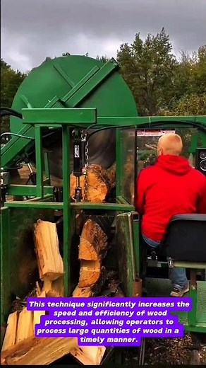 Automated Wood Cutting Machine in Action