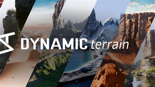 【Blender插件】Dynamic Terrain 1.0.4 动态地形景观山脉森林岩石沙漠